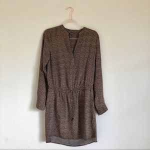 Vince Silk Drawstring Dress